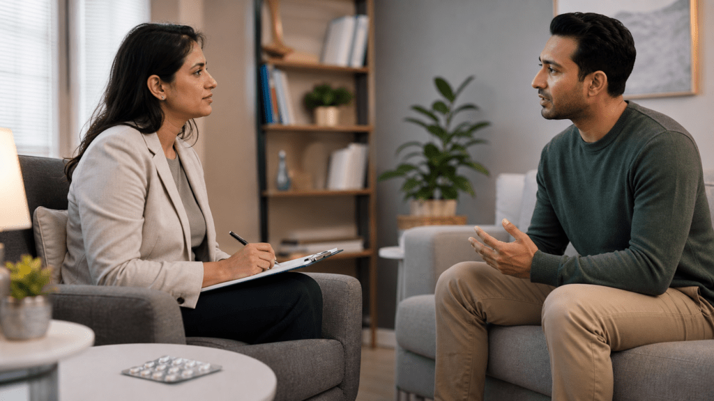 Patient consulting the best psychiatrist in Chandigarh for mental health treatment